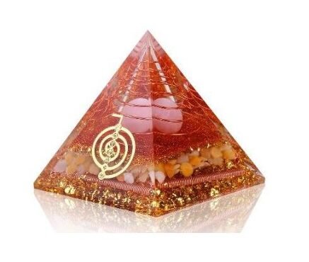 [32288] Reiki Aventurine Orgonite Crystal Pyramid – 80mm
