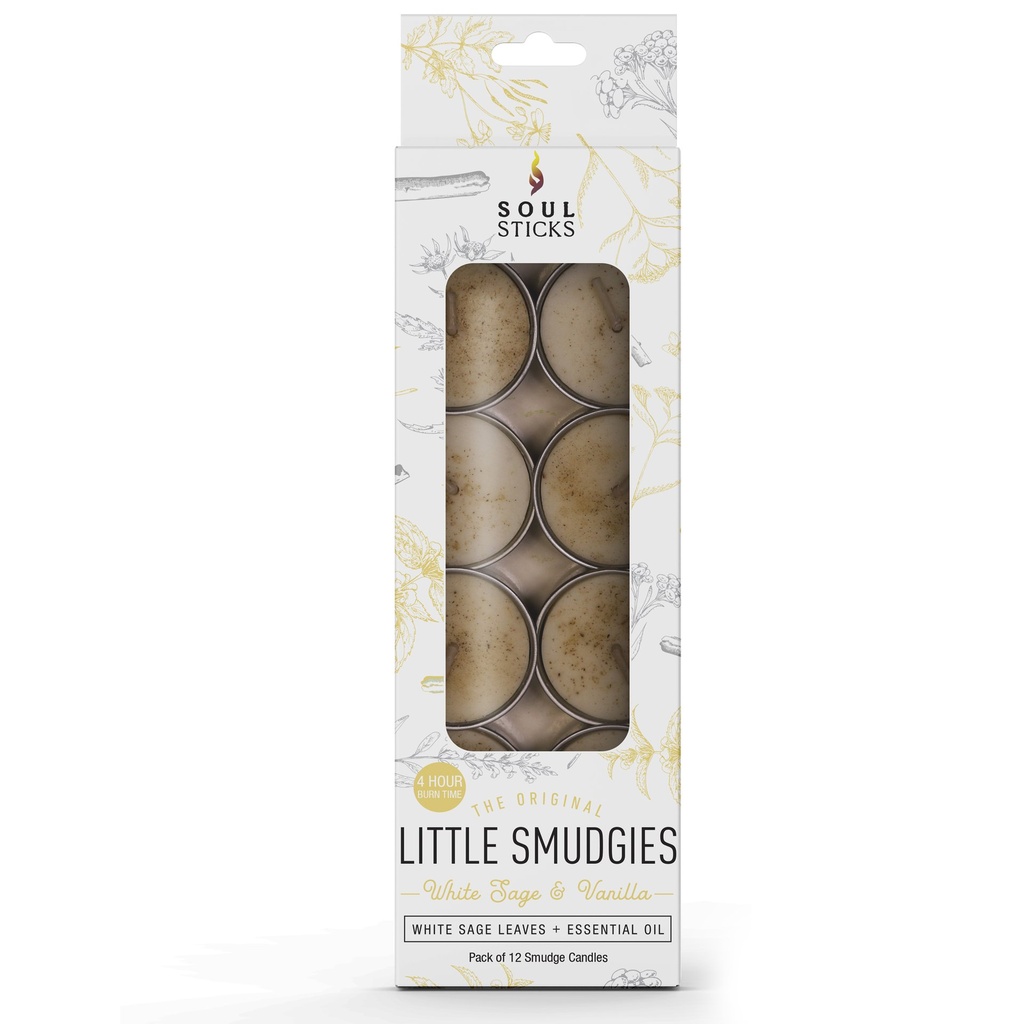 Little Smudgies Candle White Sage & Vanilla Pack