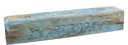 Blue Floral Wooden Incense Coffin Box – 12"
