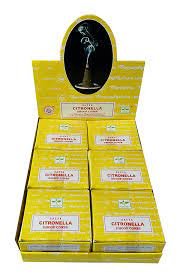 [51193] Satya Citronella Dhoop Incense Cones – 12-Pack Box