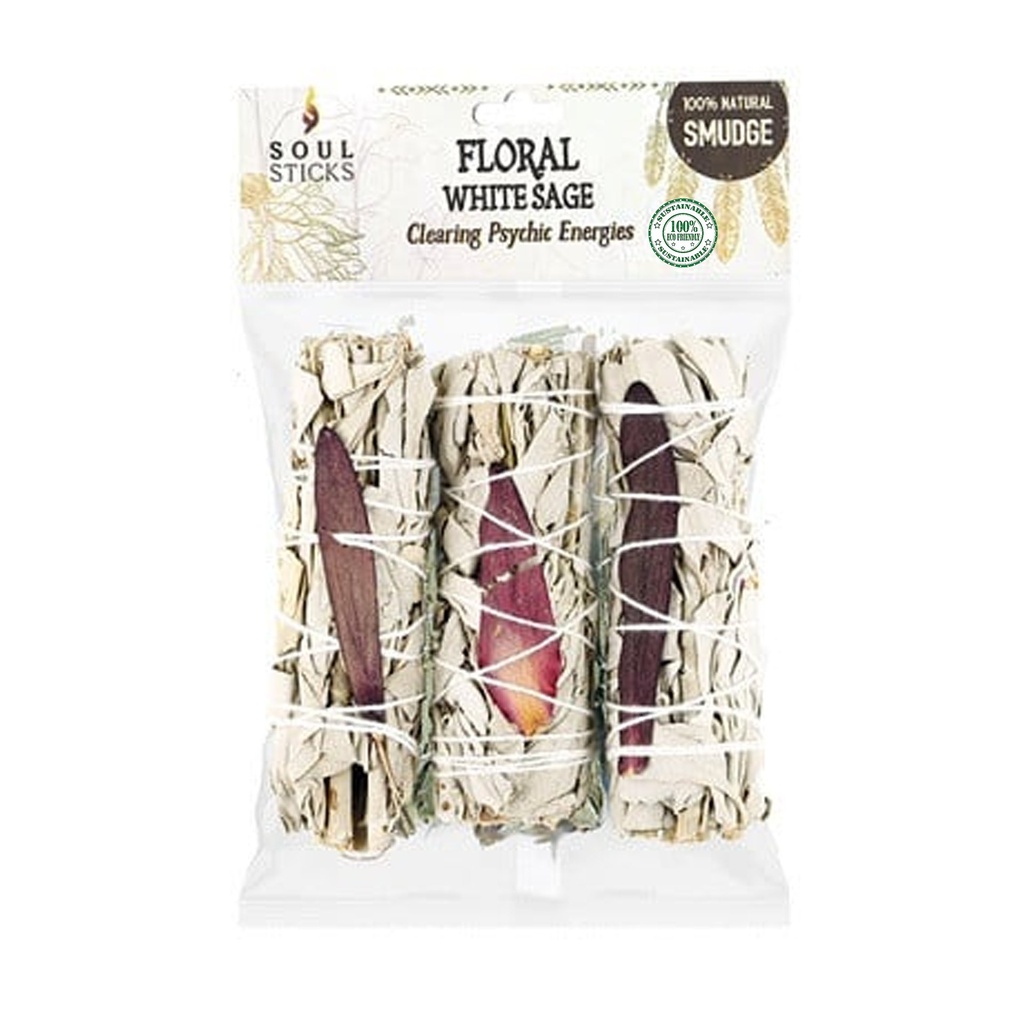 4" Dreams White Sage Smudge Sticks Retail Pack – Pack of 3