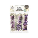 4" Purple Daze White Sage Smudge Sticks Retail Pack – Pack of 3