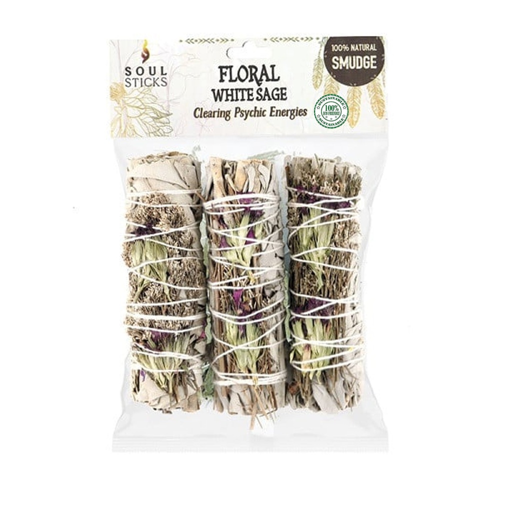 4" Good Life White Sage Smudge Sticks Retail Pack – Pack of 3