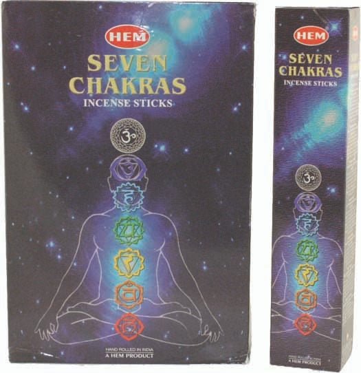 HEM Seven Chakras Incense Pack – 12-Pack Box