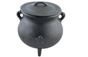 Hamsa Cast Iron Cauldron w/ Lid – 7"
