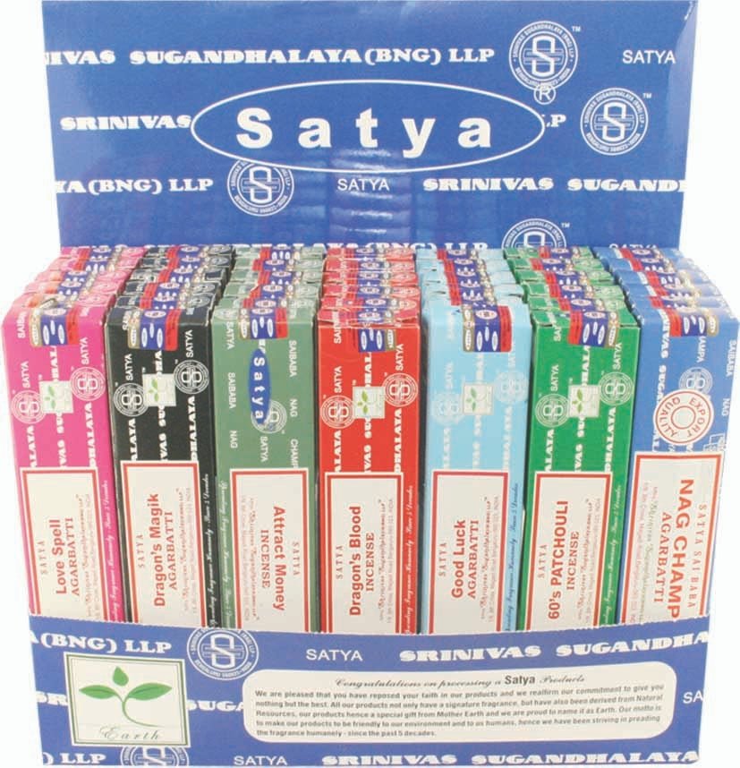 Satya Assorted Incense Display – 42 Packs / Series 2