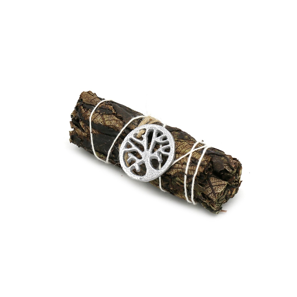 [12054] 4" Black Sage w/ Tree of Life Charm Smudge Stick