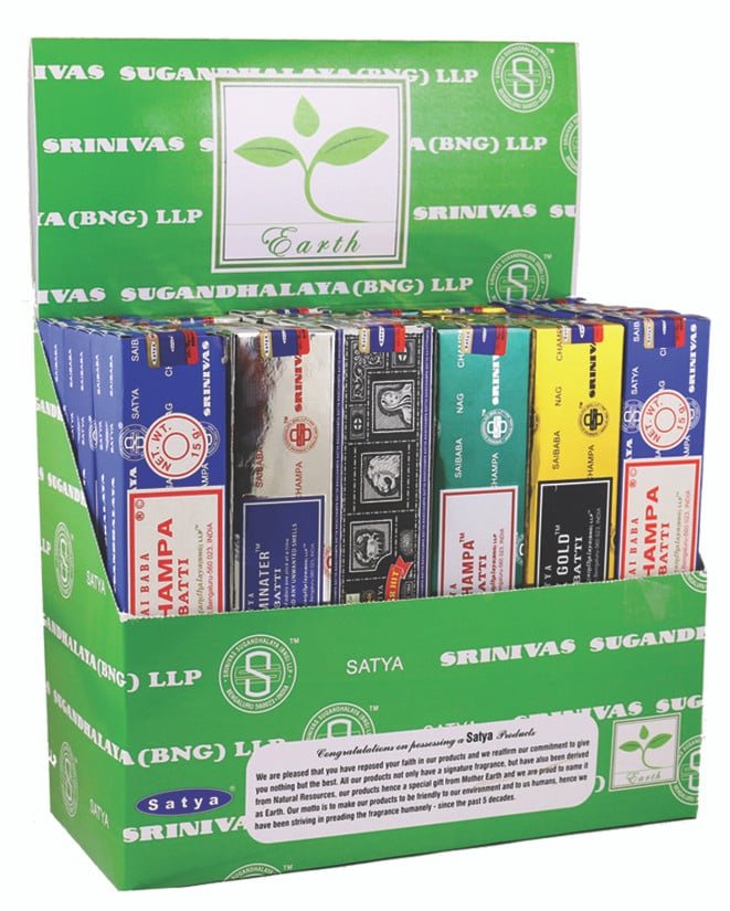 Satya Assorted Incense Display – 36 Packs / Series 3