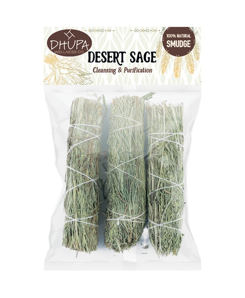 Desert Sage Smudge Sticks – 4" / Retail Pack