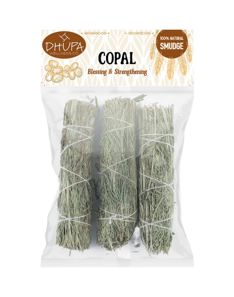 Copal Sage Smudge Sticks – 4" / Retail Pack
