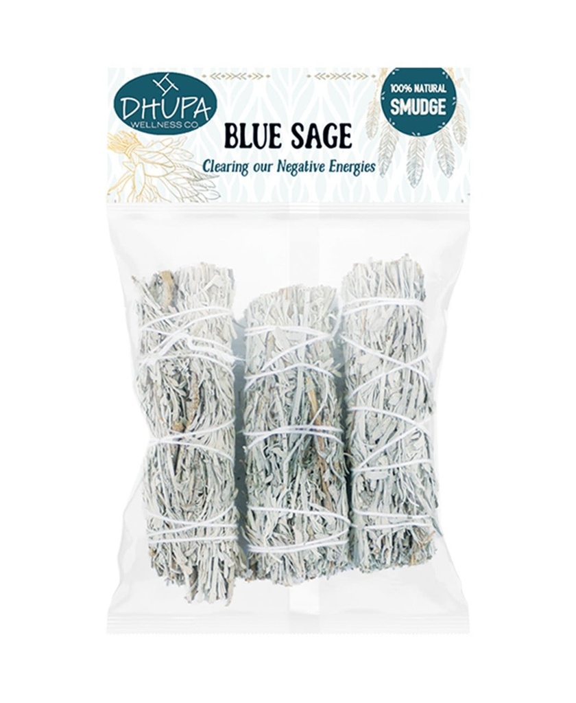 Blue Sage Smudge Sticks – 4" / Retail Pack
