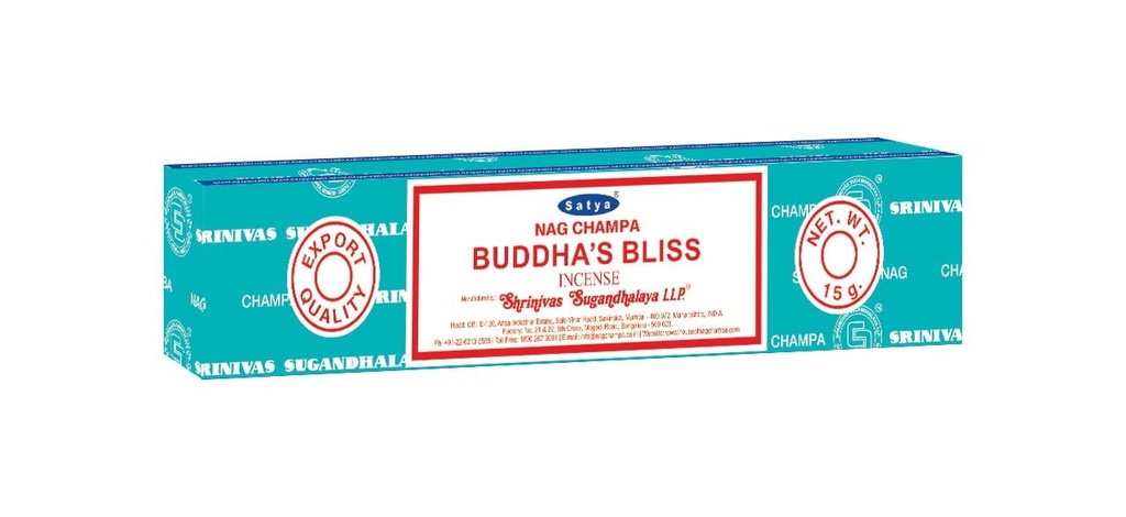Satya Buddha's Bliss Incense Sticks – 15g / 12-Pack Box