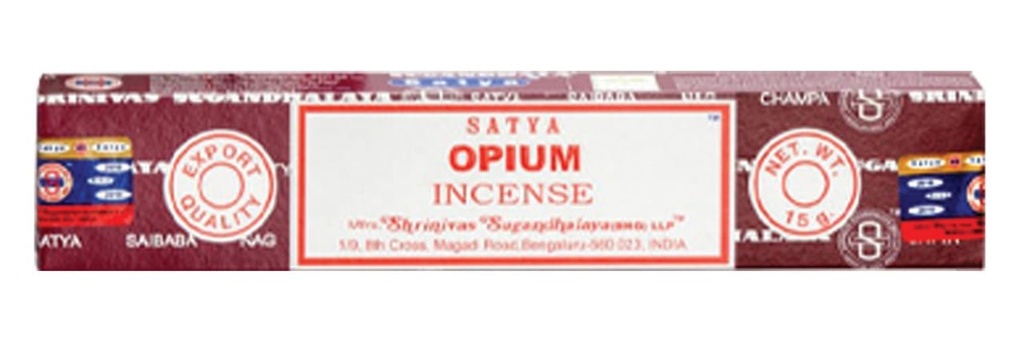 Satya Opium Incense Sticks – 15g / 12-Pack Box