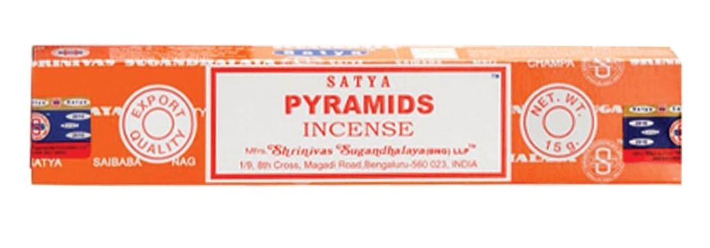Satya Pyramids Incense Sticks – 15g / 12-Pack Box