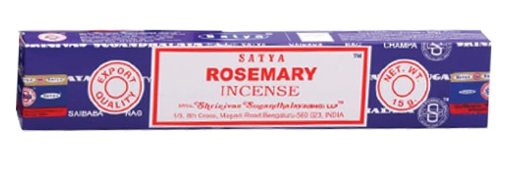 Satya Rosemary Incense Sticks – 15g / 12-Pack Box