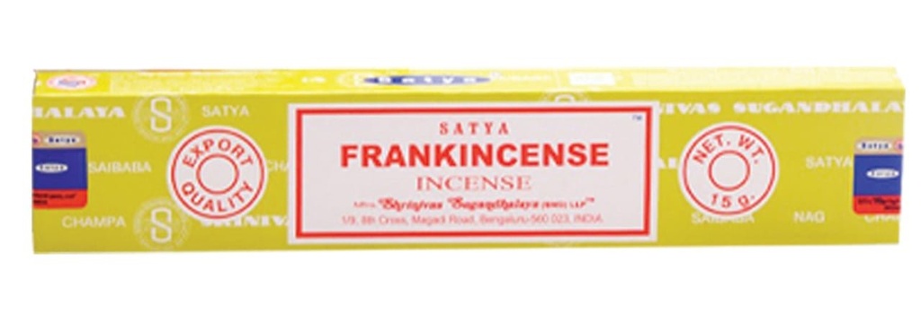 Satya Frankincense Incense Sticks – 15g / 12-Pack Box