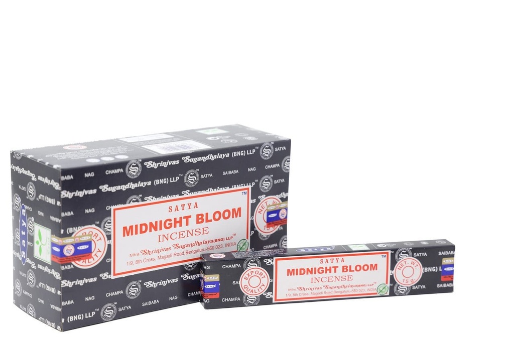 Satya Midnight Bloom Incense Sticks – 15g / 12-Pack Box