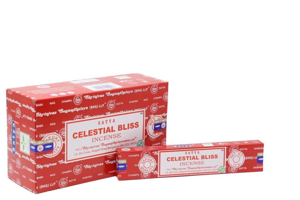 Satya Celestial Bliss Incense Sticks – 15g / 12-Pack Box