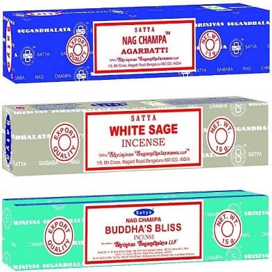 Satya Relaxation Assorted Incense Pack – 15g / 3-Pack