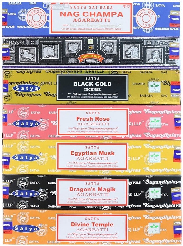Satya Healing Assorted Incense Pack – 15g / 7-Pack