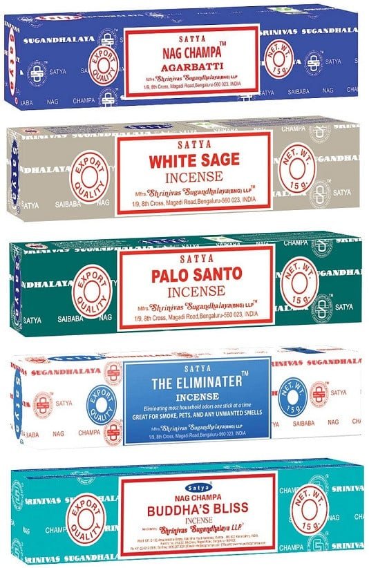 [51474] Satya Cleansing Assorted Incense Pack – 15g / 5-Pack