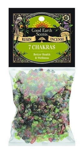 7 Chakras Natural Resin Incense – 1 oz