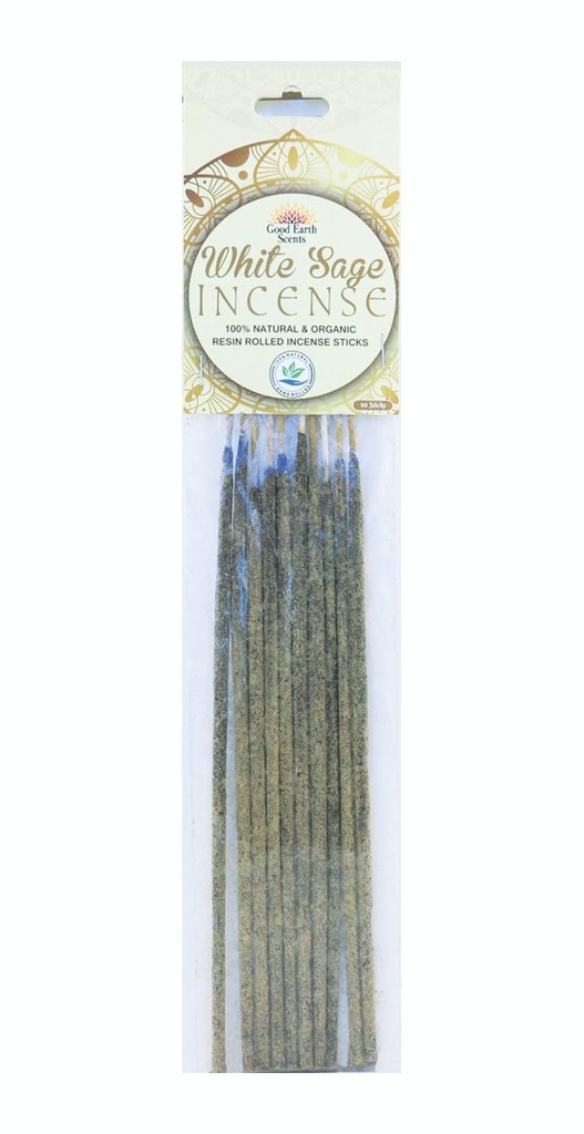 Soul Sticks White Sage Resin Rolled Incense Sticks – 10-Pack