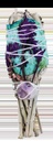 White Sage Torch w/ Lavender, Rose Petals & Amethyst – 3"-4"