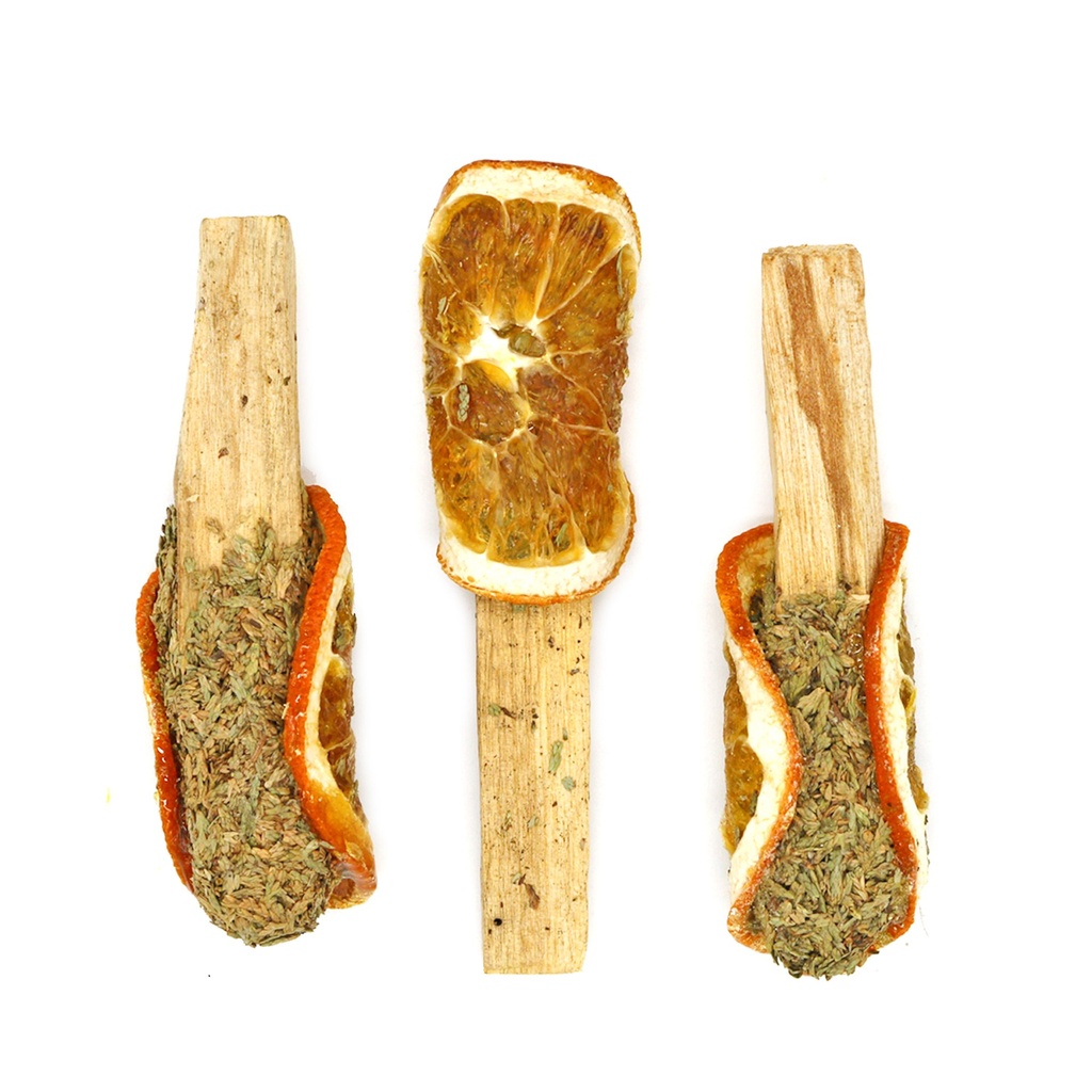 [12081] Dipped Cedar & Orange Palo Santo Pops