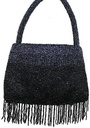 Black Beaded Purse – 9" x 12"