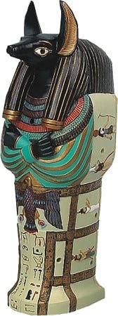[65166] Egyptian Incense Burner Box – 11" Polyresin
