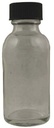Clear Glass Bottle with Cap – 1/2 oz