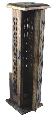 [65186 (Pack of 2)] Wooden Incense Tower – 12"