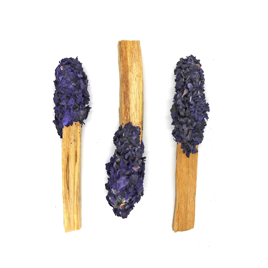 [12084] Dipped Amethyst Blossom Palo Santo Pops