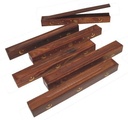 12" Wooden Incense Coffin Boxes – Brass Inlaid / Set of 6