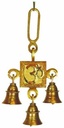 Om Hanging Brass Bells – 7"