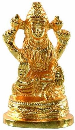 [74154] Laxmi Brass Statue