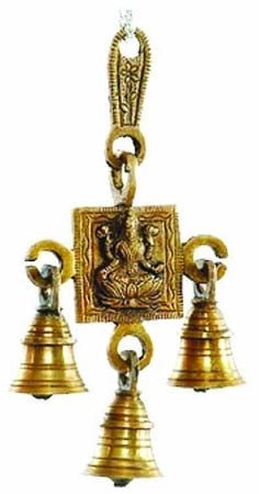 Laxmi Hanging Brass Bells – 7"