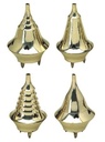 Brass Incense Cone Burners – 4" / Set of 4