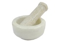 White Marble Mortar & Pestle – 3" x 2.5"