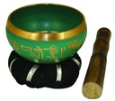 Green Flower Tibetan Singing Bowl – 4.25"