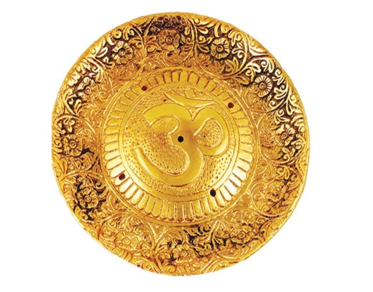 Golden Brass Incense Burner – 4.5"
