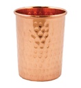 Copper Hammered Tumbler – 3.5"