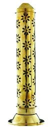 [90168] Brass Incense Burner Tower – 11"