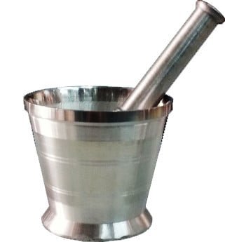 [90288] Aluminium Mortar & Pestle – 3.5"