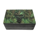 Celtic Cross Brown Wooden Storage Box – 6" x 4"