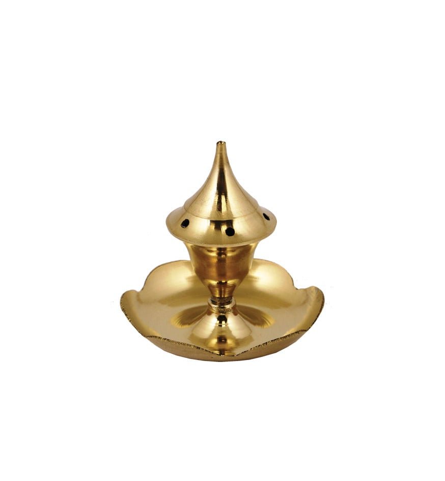 Brass Incense Burner (C) – 3"
