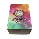Dreamcatcher Brown Wooden Storage Box – 6" x 4"