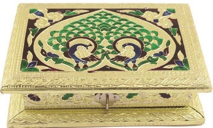Meenakari Lacquered Gift Box – 7" x 5"