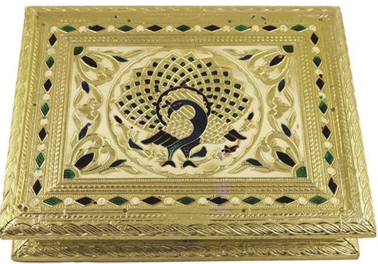 Meenakari Lacquered Gift Box – 9" x 7"